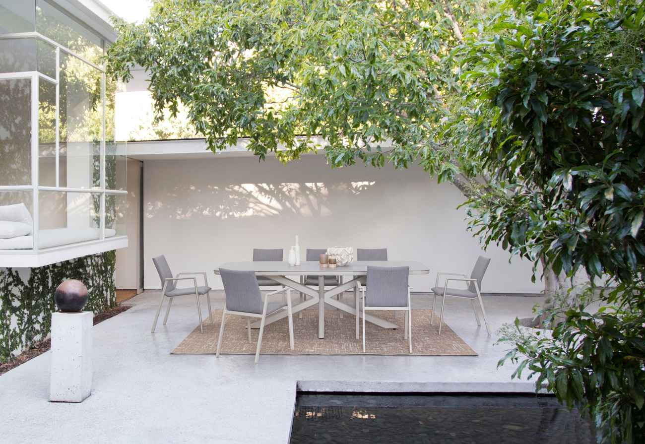 Gartenstuhl Odeon aus Aluminium, Pelikan