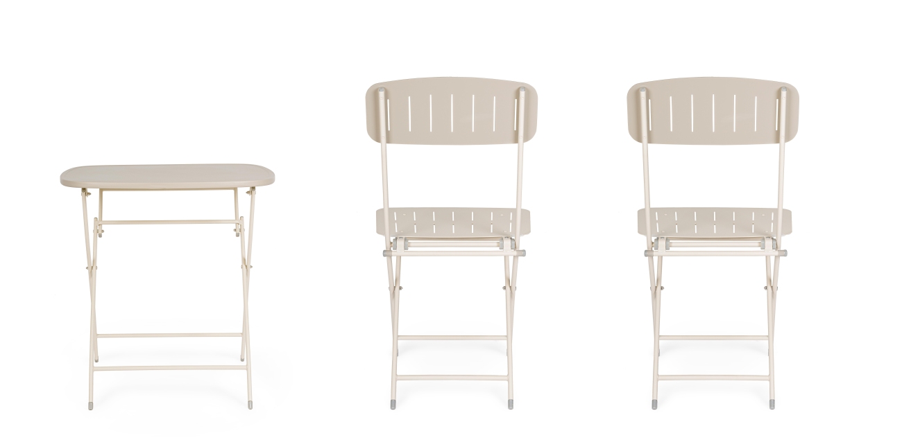 Garten-Set Yvonne aus Metall, Champagner