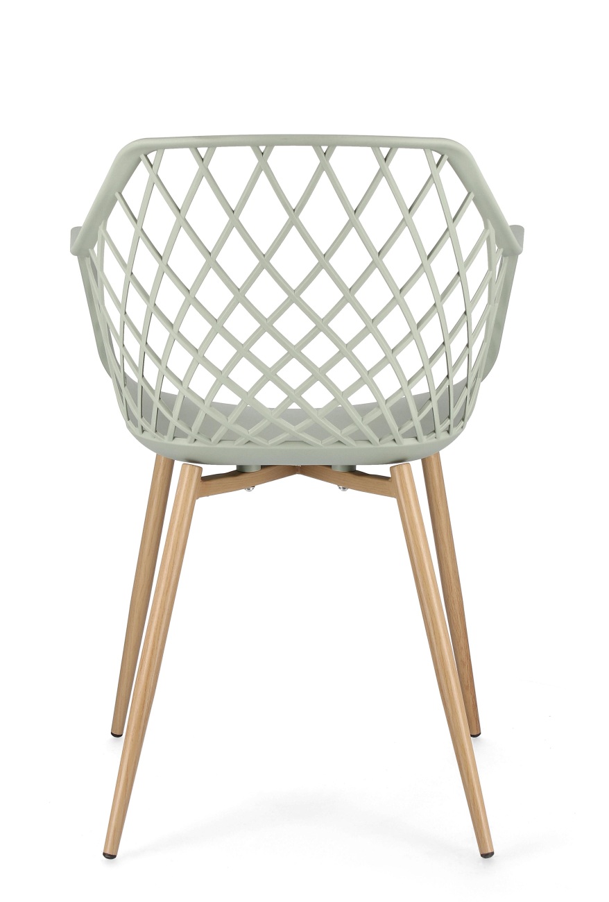 Stuhl Optik 4er-Set, Salbei