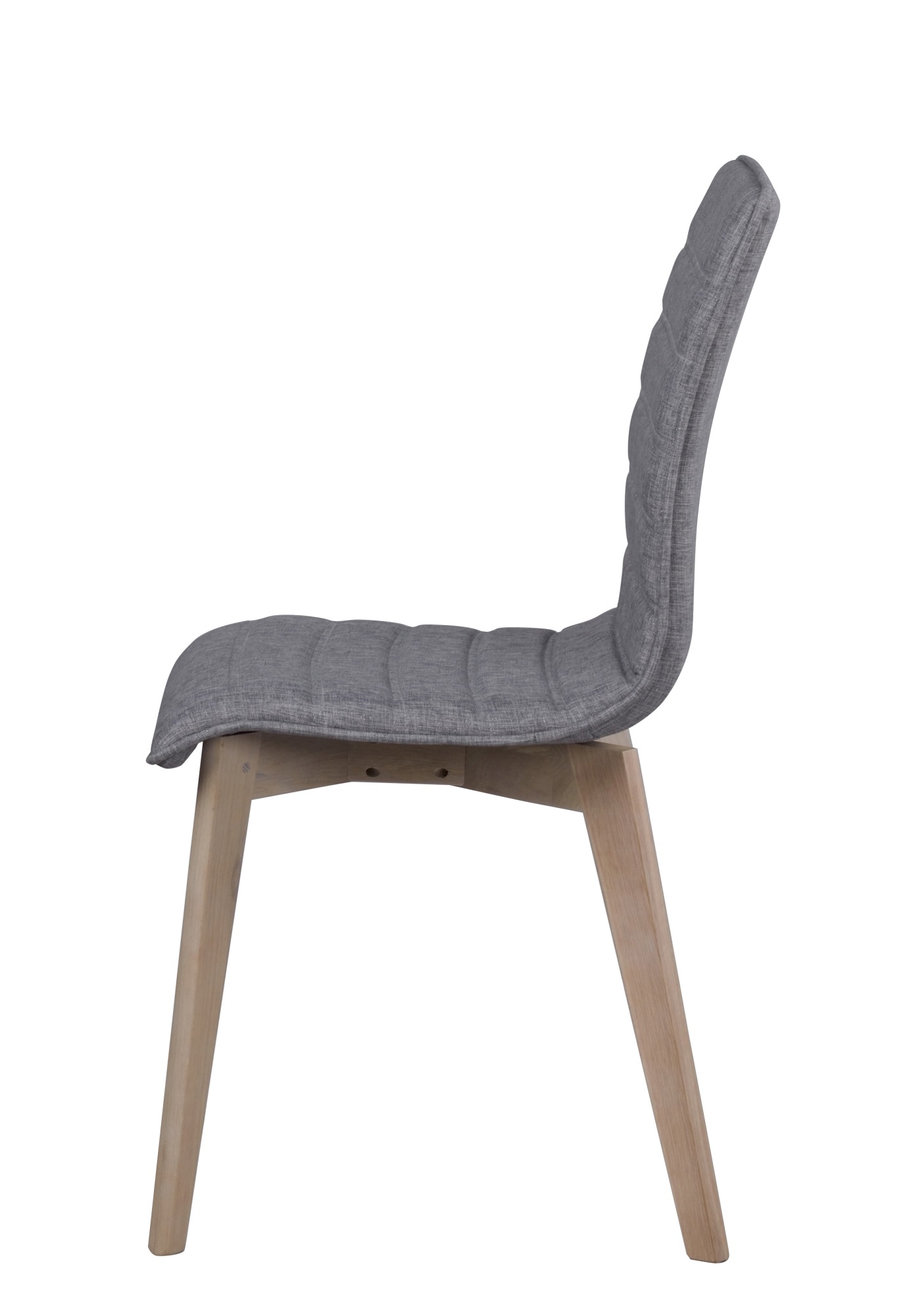 Design trifft Funktion: Stuhl Gracy 2er Set, Hellgrau / Whitewash.