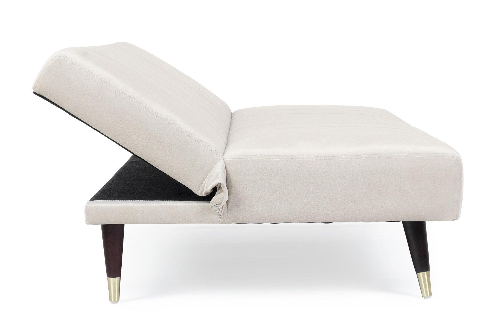 Schlafsofa Alma aus Samt, Beige