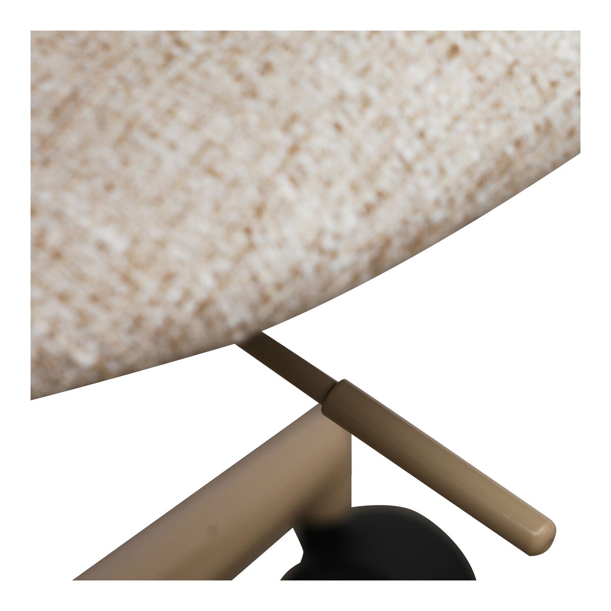 Bürostuhl Otal aus Boucle - Drehbar, Höhenverstellbar, Neigbar, Beige