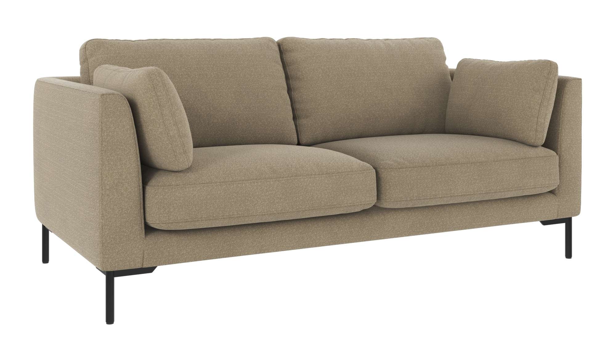 Sofa Corwin 2,5-Sitzer, Bezug Rita Dunkelbeige