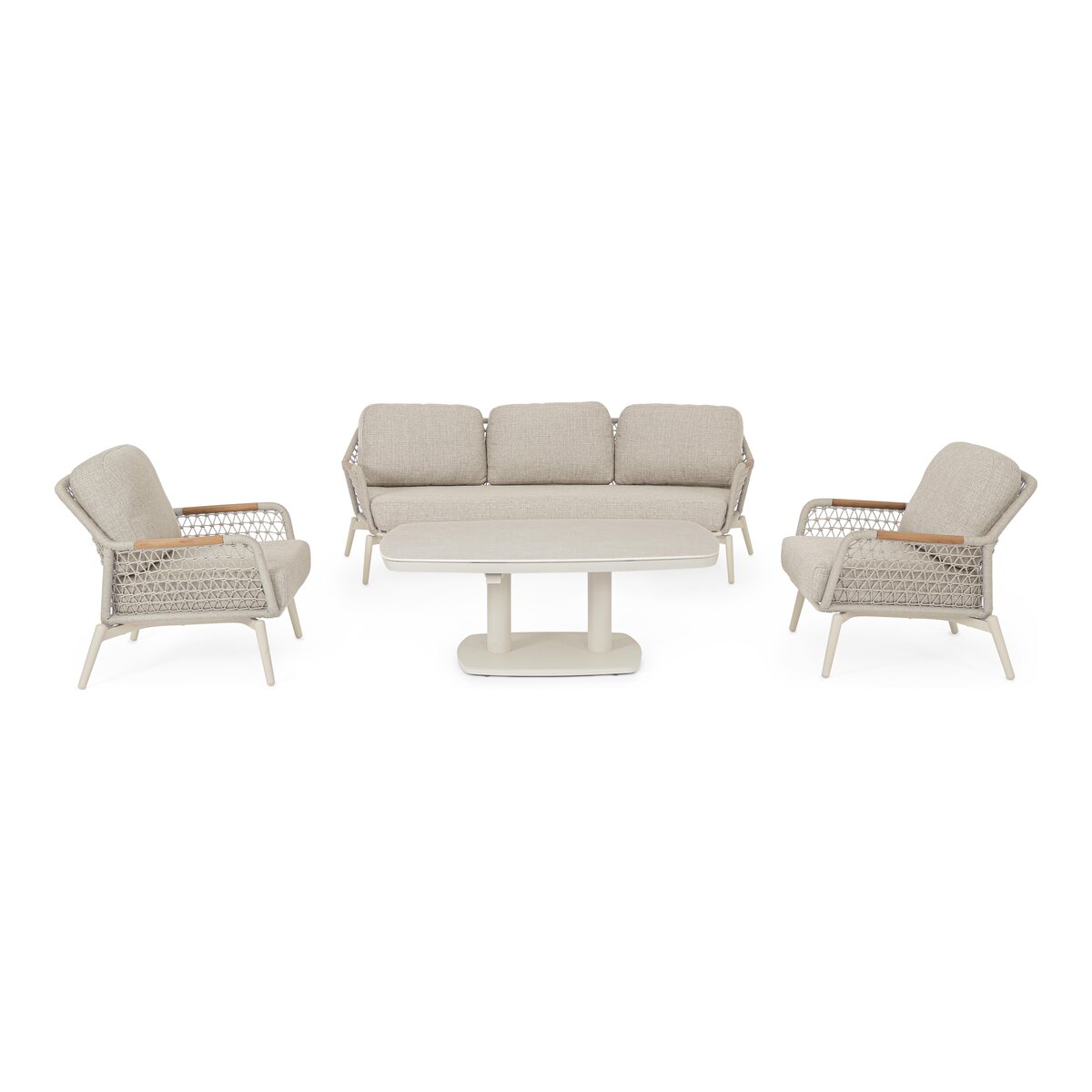 Gartensessel Eulero - Aluminium & Olefin-Geflecht, Pelikan