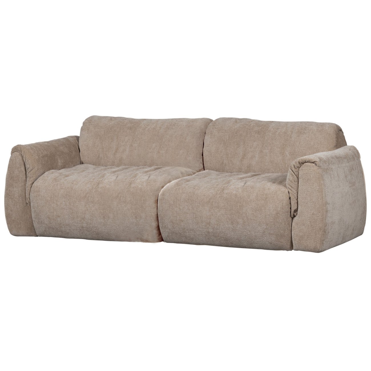 Sofa Baggy 2-Sitzer aus 3D-Chenille-Stoff, Sand Sofa Baggy 2-Sitzer aus 3D-Chenille-Stoff, Sand