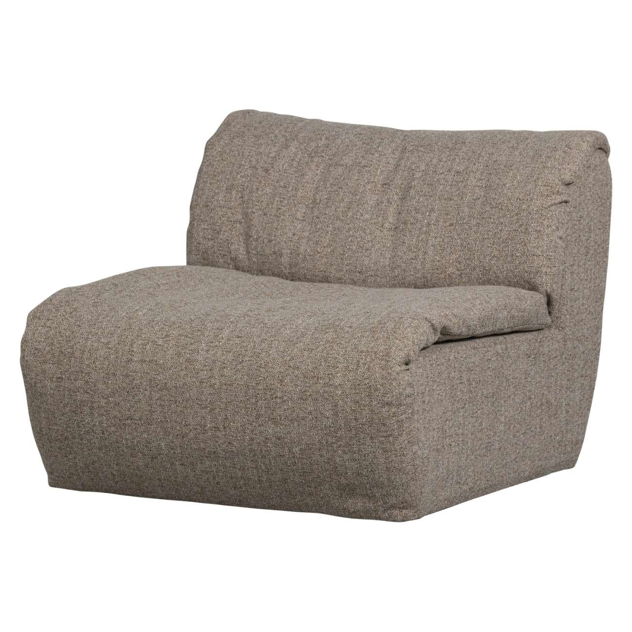 Sessel Baggy aus Melange-Stoff, Braun Sessel Baggy aus Melange-Stoff, Braun