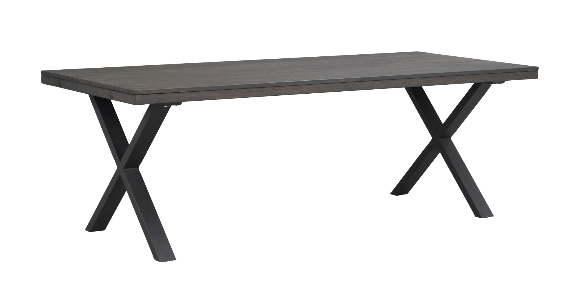 Esstisch Brooklyn, X-Gestell, 220cm, Braun – überzeugt mit zeitlosem Stil. Esstisch Brooklyn, X-Gestell, 220cm, Braun