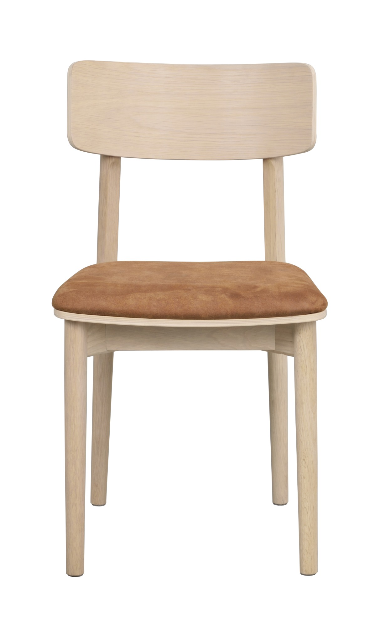 Machen Sie Ihr Zuhause komplett mit Stuhl Wolcott 2er Set, Eiche Whitewash / Braun.