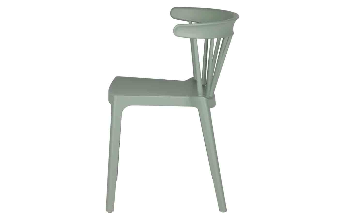 Cooler Stapelstuhl Bliss, gefertigt aus Kunststoff, auch für den Außenbereich geeignet