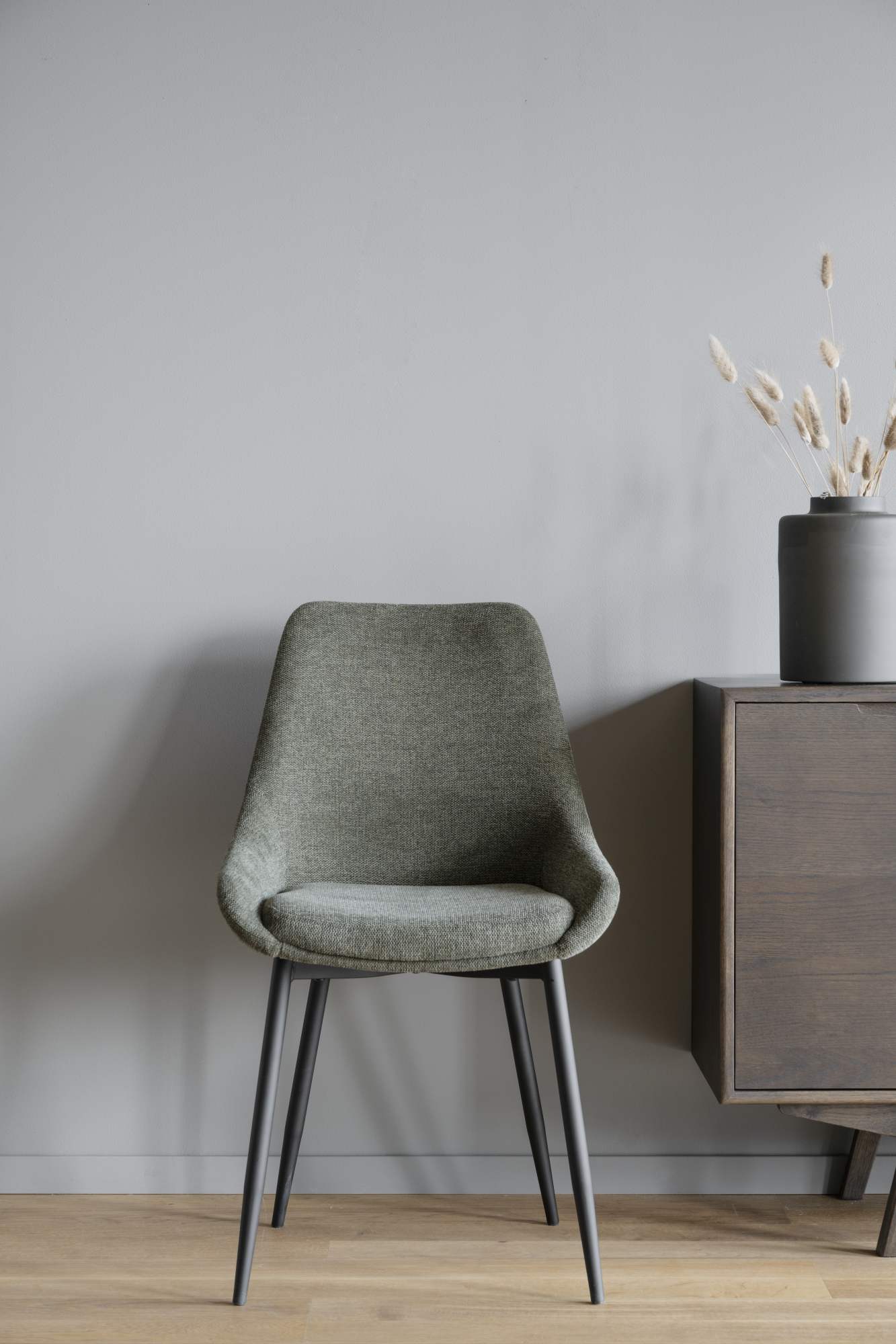 Edles Möbelstück: Stuhl Sierra Stoff 2er Set, Grün für stilvolle Einrichtung.