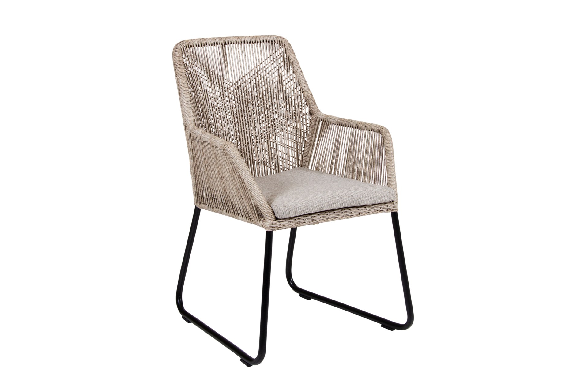 Gartenstuhl Midway aus Rattan, Beige Gartenstuhl Midway aus Rattan, Beige