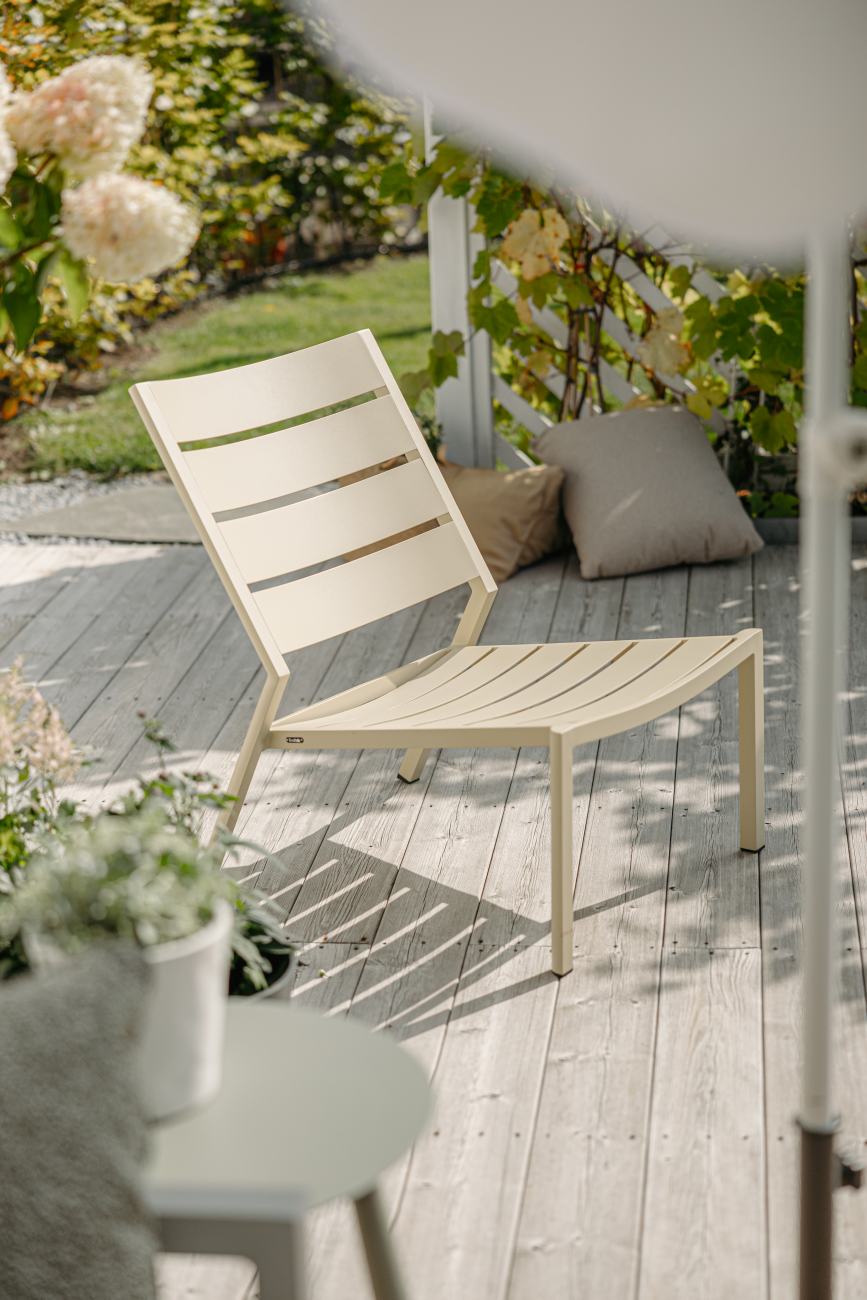 Gartensessel Delia aus Aluminium, Lemon