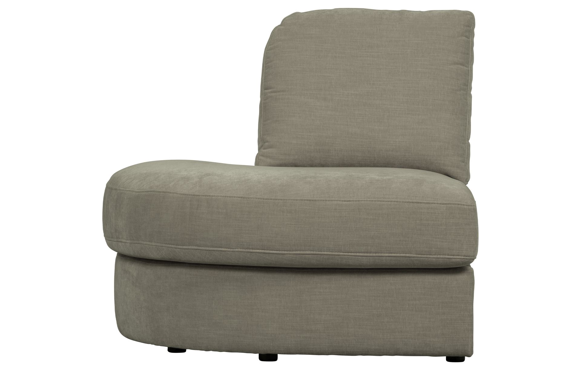 Modulsofa Family 1-Seat Eck-Element Rund Links, Grau Modulsofa Family 1-Seat Eck-Element Rund Links, Grau