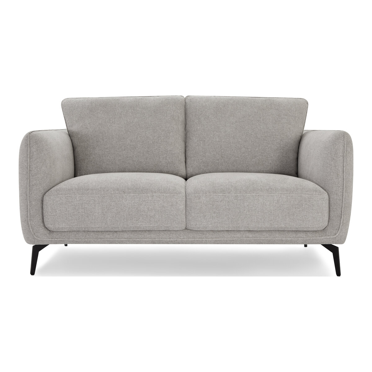 2-Sitzer Sofa Alenes Stoff Hellgrau - mit Taschenfederkern & weicher Polsterung