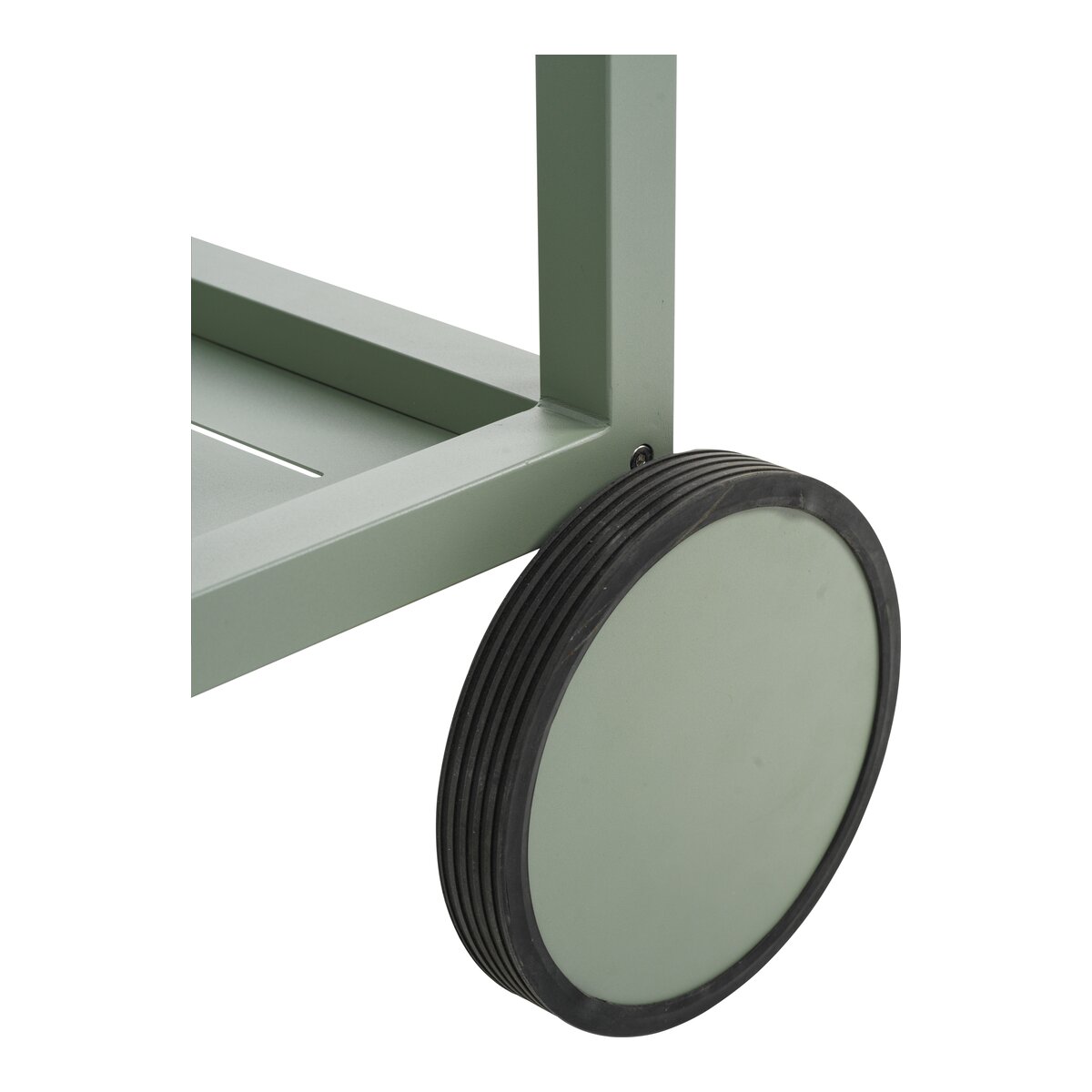 Garten-Servierwagen Samvaro, Dusty Green - aus Aluminium, mit Rollen