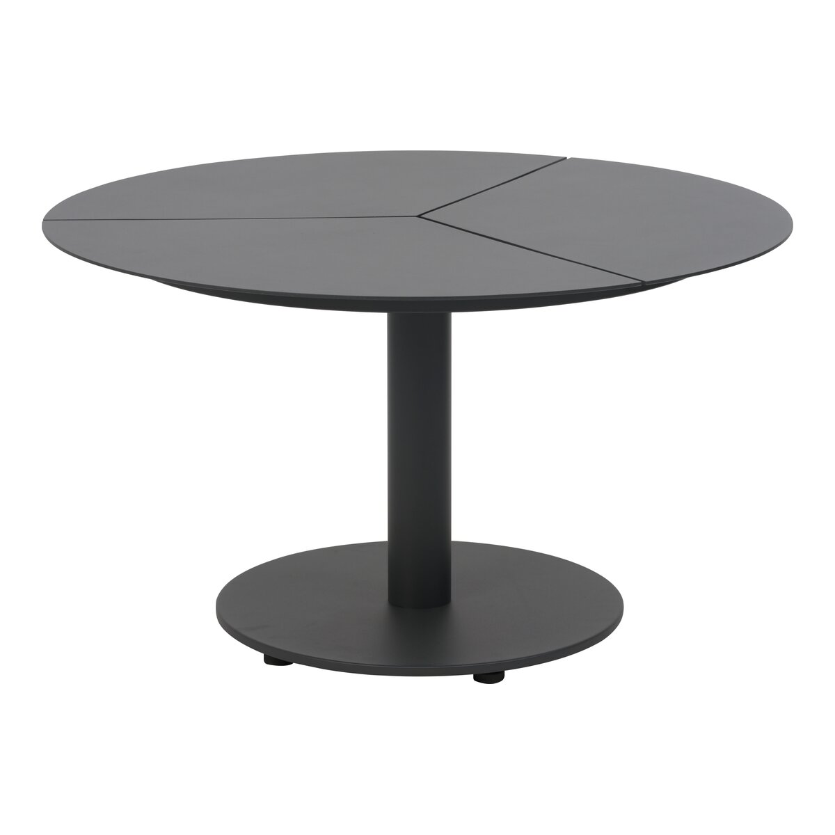 Gartencouchtisch Peace aus Aluminium - 80x80x46 cm, Anthrazit