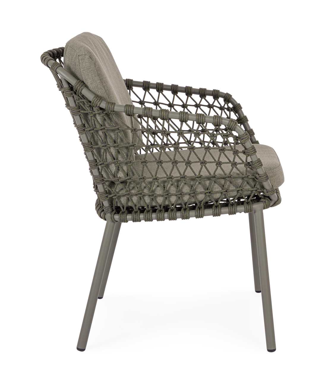 Gartenstuhl Ivissa aus Metall, Grün