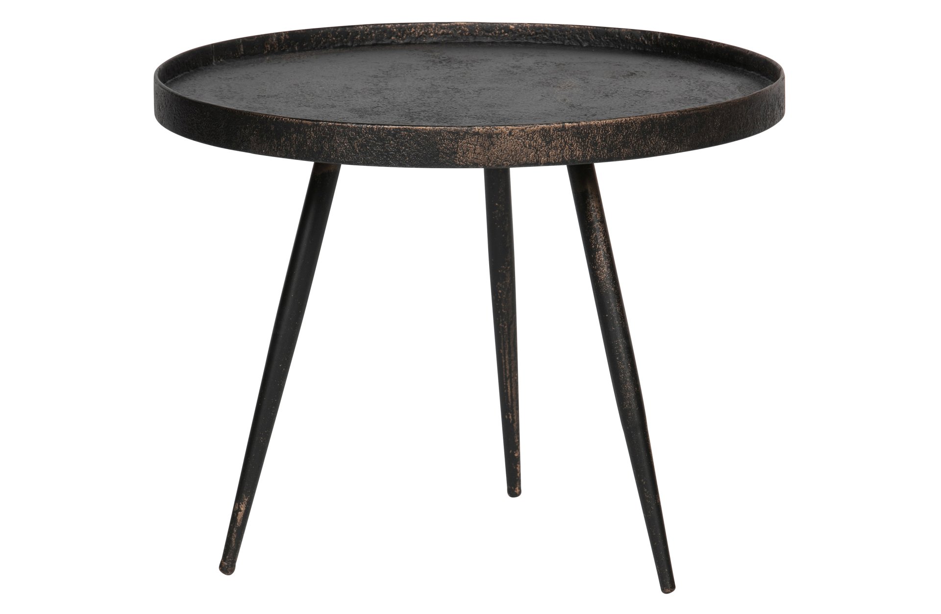 Der Beistelltisch Bounds überzeugt mit seinem industriellem Design. Gefertigt wurde der Tisch aus Metall und Holz. Der Tisch besitzt einen Anthrazit Farbton