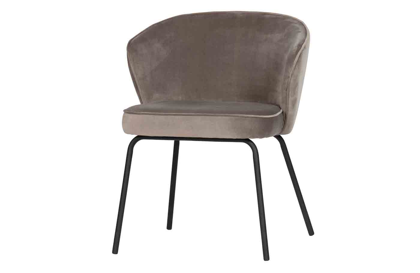 Esszimmerstuhl Admit aus Samt, Taupe Esszimmerstuhl Admit aus Samt, Taupe