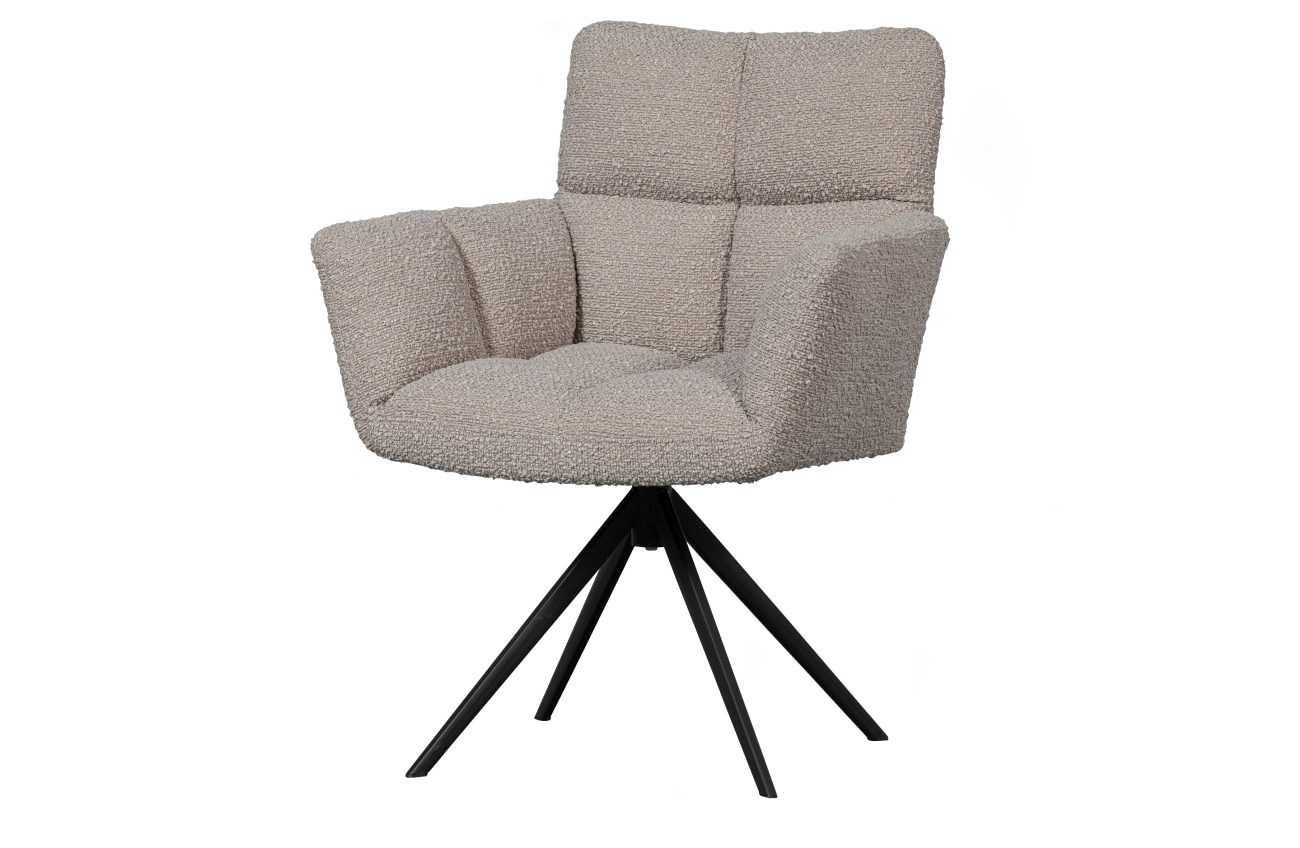 Esszimmerstuhl Vinny mit Armlehne, Sand Esszimmerstuhl Vinny mit Armlehne, Sand