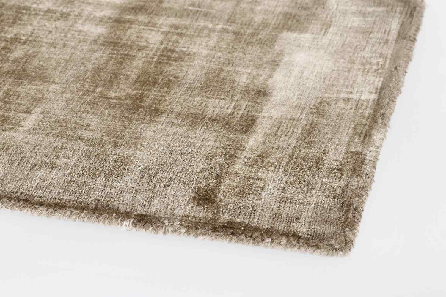 Der Teppich Rashmi überzeugt mit seinem modernen Design. Gefertigt wurde die Vorderseite aus Viskose und die Rückseite aus Baumwolle. Der Teppich besitzt eine braunen Farbton und die Maße von 80x250 cm.