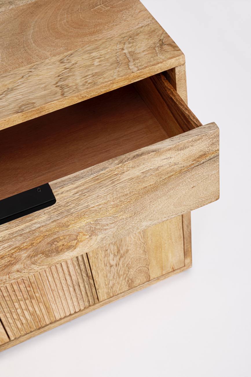 TV-Board Nashik aus Mangoholz, 175 cm