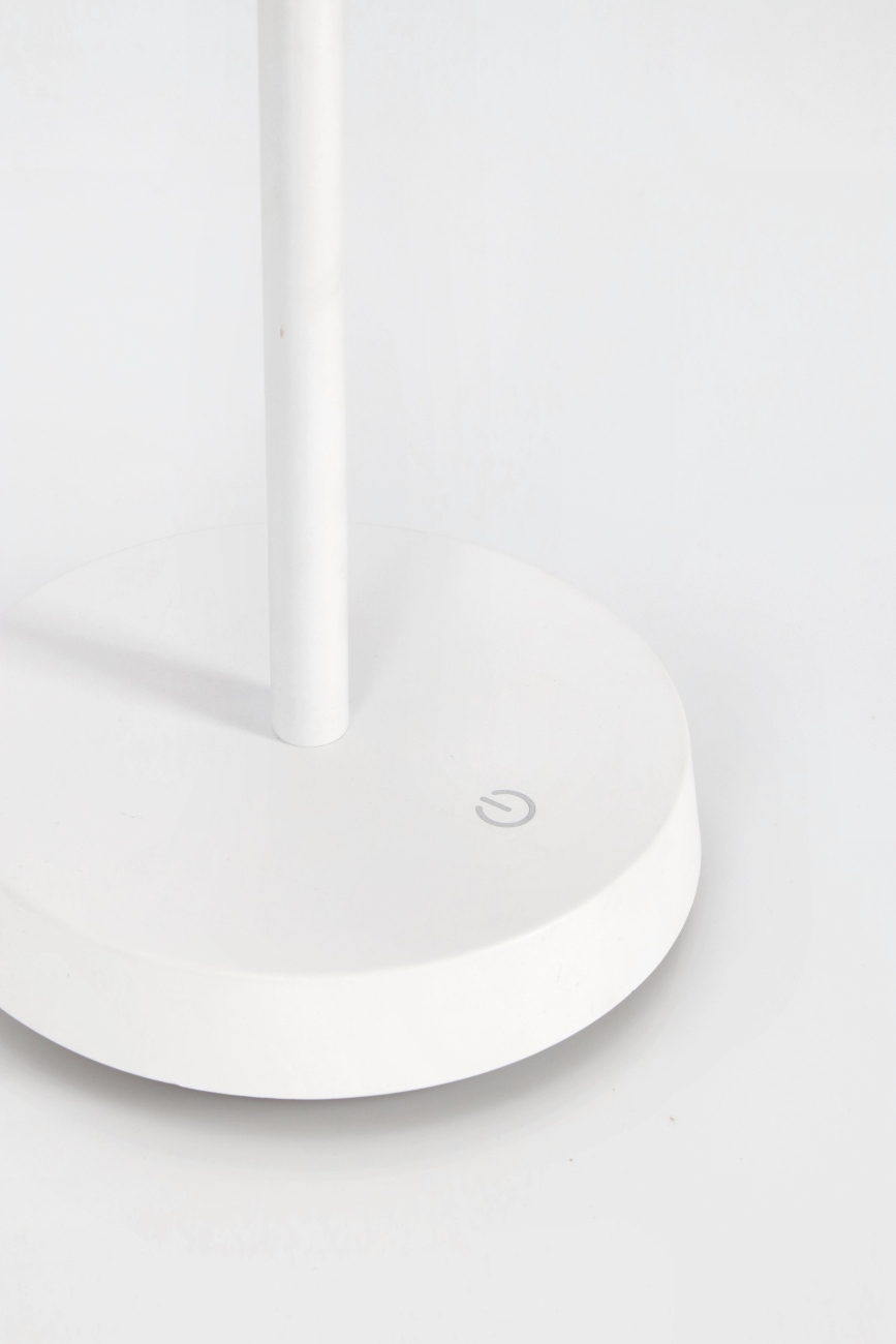 Gartentischleuchte Caral mit LED, Weiß