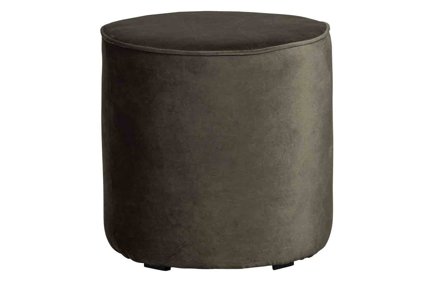 Hocker Sara Samt, Ø 46cm Waldgrün Hocker Sara Samt, Ø 46cm Waldgrün