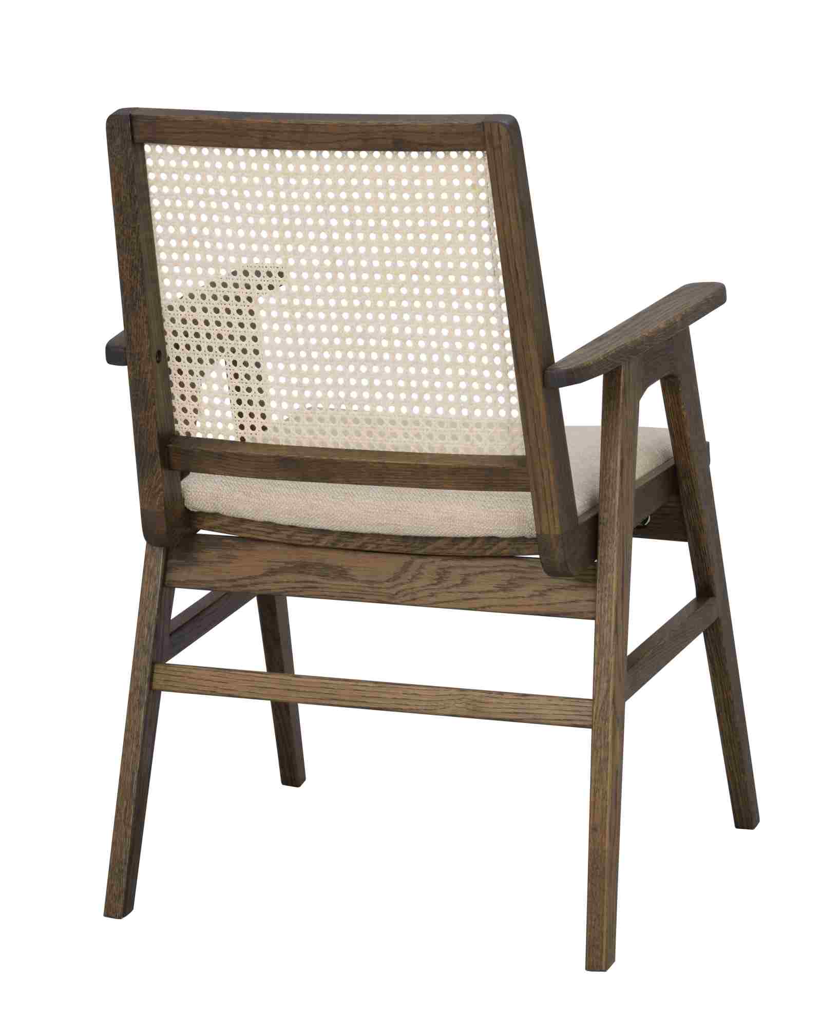 Edles Möbelstück: Stuhl Prestwick 2er Set mit Armlehnen, Braun für stilvolle Einrichtung.