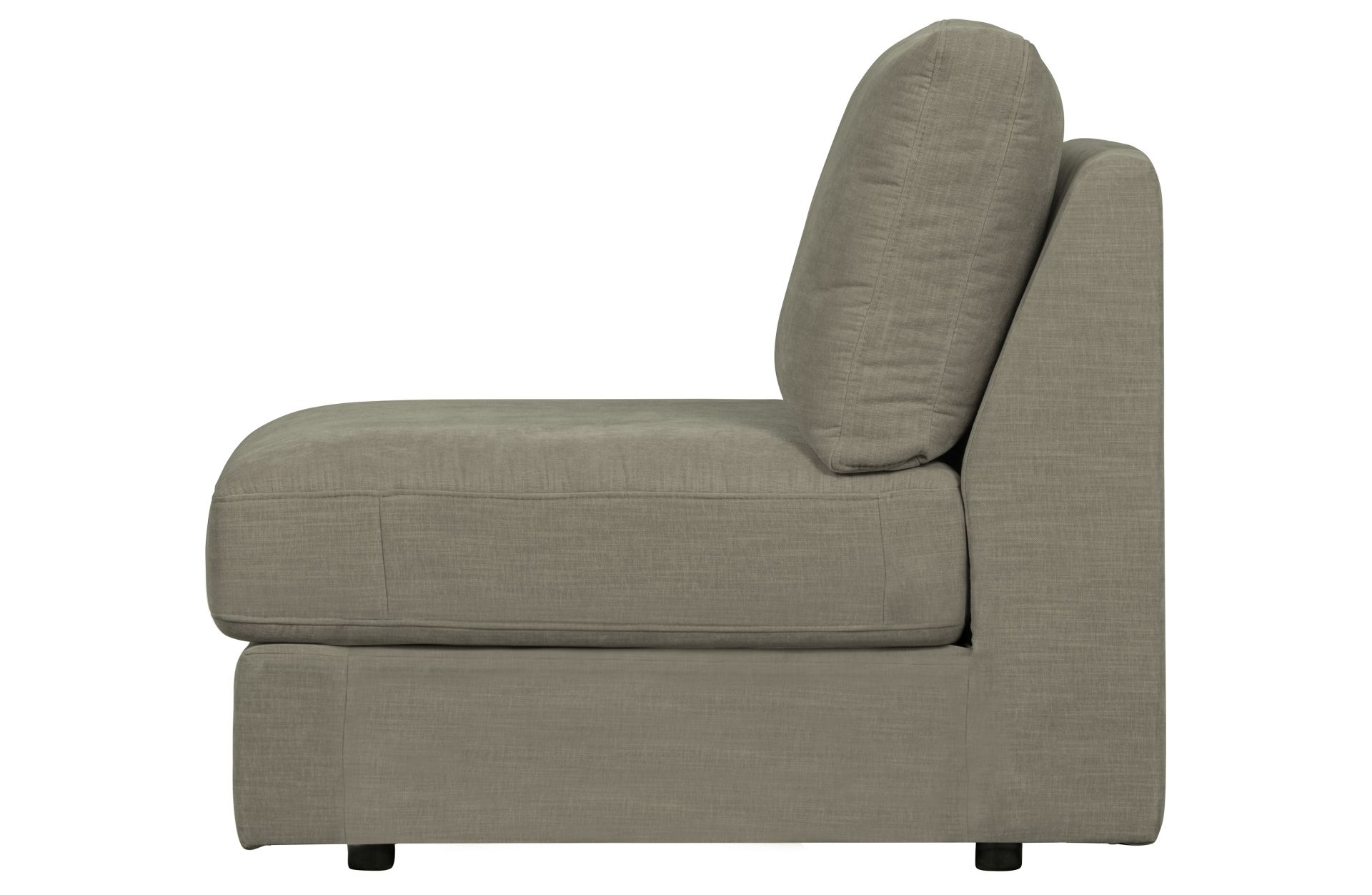 Das Modulsofa Family überzeugt mit seinem modernen Design. Das Seat Element wurde aus Gewebe-Stoff gefertigt, welcher einen einen grauen Farbton besitzen. Das Gestell ist aus Metall und hat eine schwarze Farbe. Das Element hat eine Sitzhöhe von 44 cm.