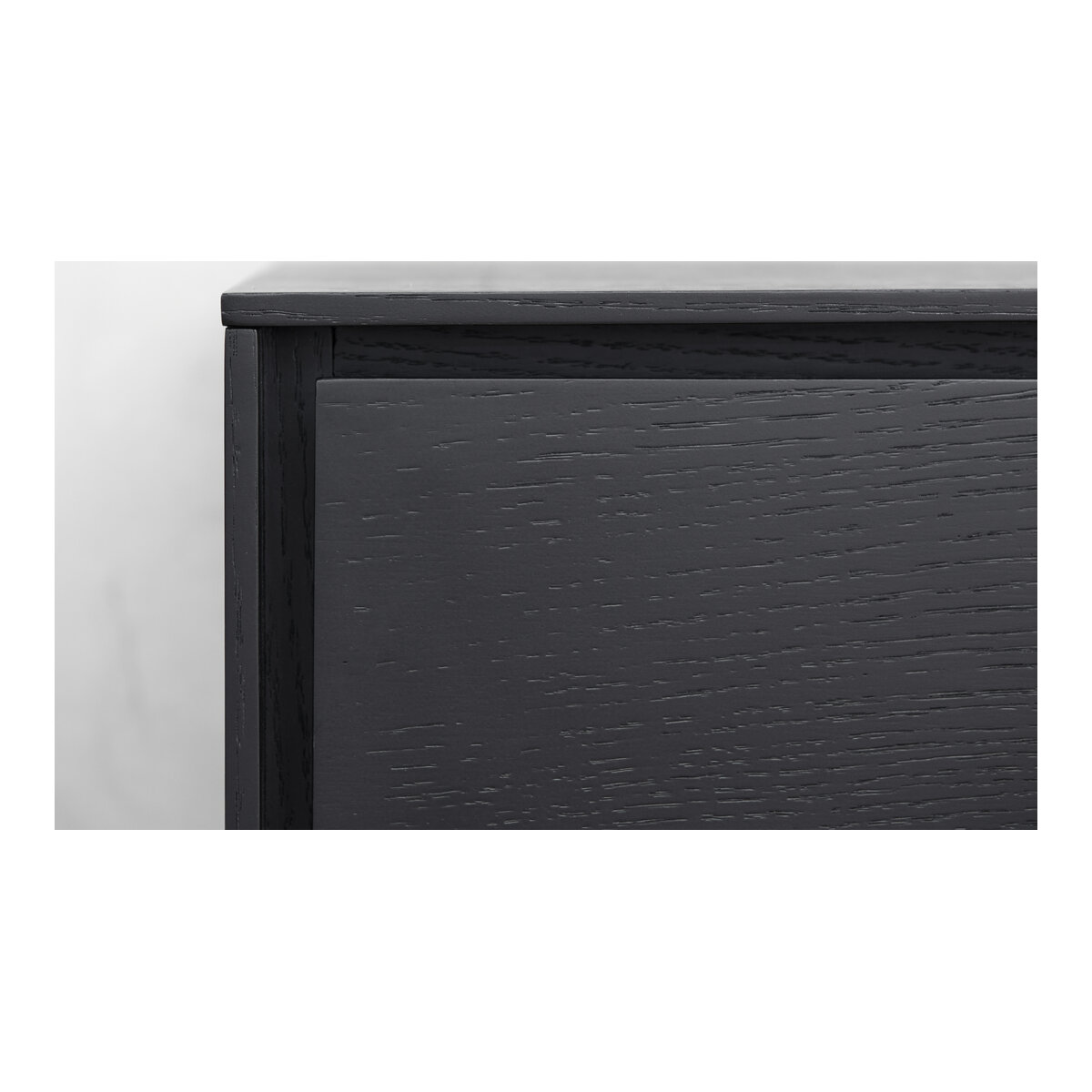 TV-Board Otoya Schwarz - 160 cm mit Soft-Close, offenem Fach & Stauraum