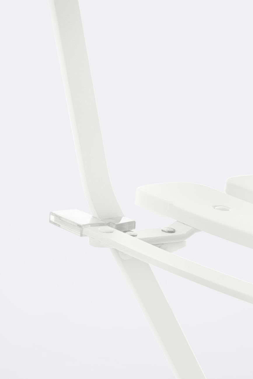 Gartenstuhl Yasmin aus Metall, Weiß