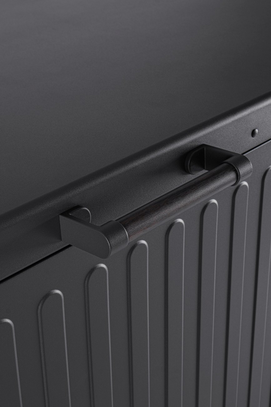 Gartentruhe Ocean aus Aluminium, Anthrazit