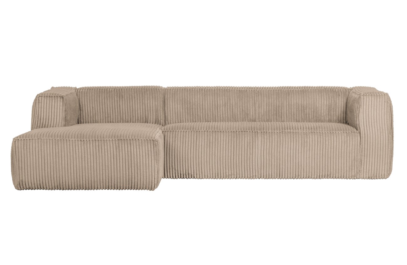 Ecksofa Bean mit Cordbezug, links Sand Ecksofa Bean mit Cordbezug, links Sand