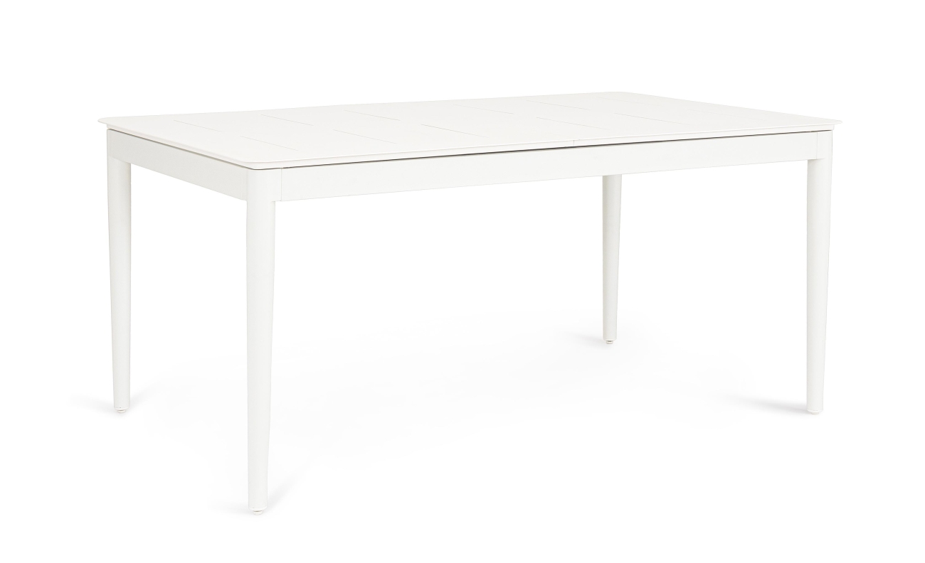 Gartenesstisch Nebula Ausziehbar aus Aluminium, Weiß Gartenesstisch Nebula Ausziehbar aus Aluminium, Weiß