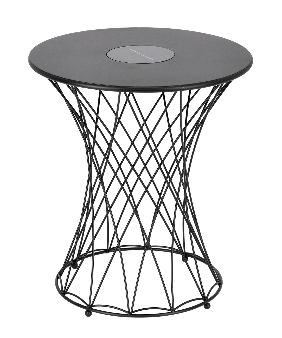 Gartenbeistelltisch Jeevan aus Metall, Schwarz Gartenbeistelltisch Jeevan aus Metall, Schwarz