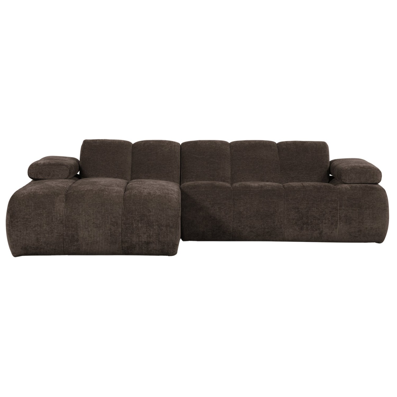 Chaiselongue Mojo aus Flachcord Links, Braun Chaiselongue Mojo aus Flachcord Links, Braun