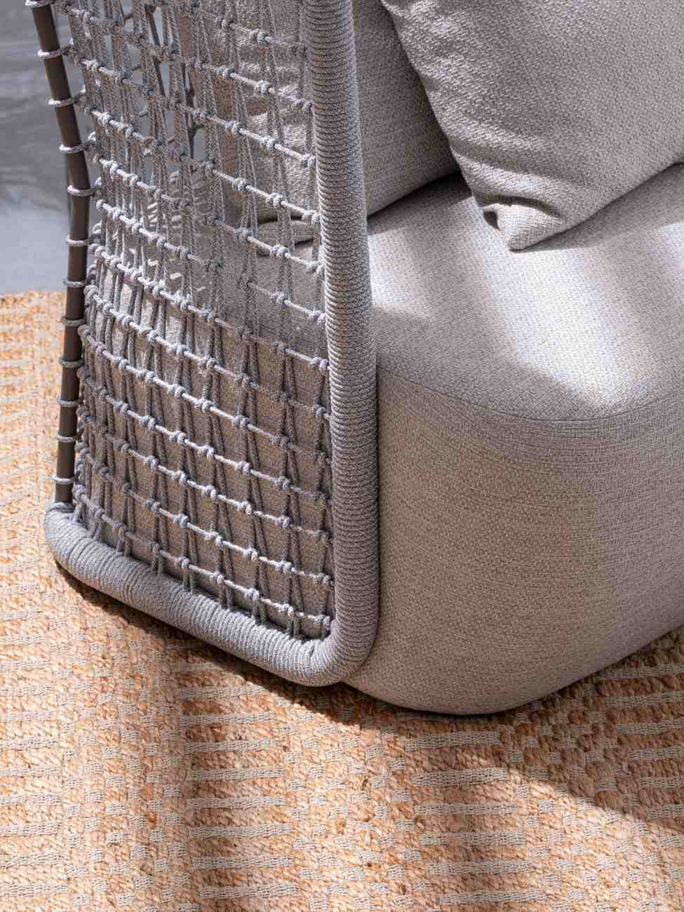 Gartensessel Kollar aus Olefin-Stoff, Artic