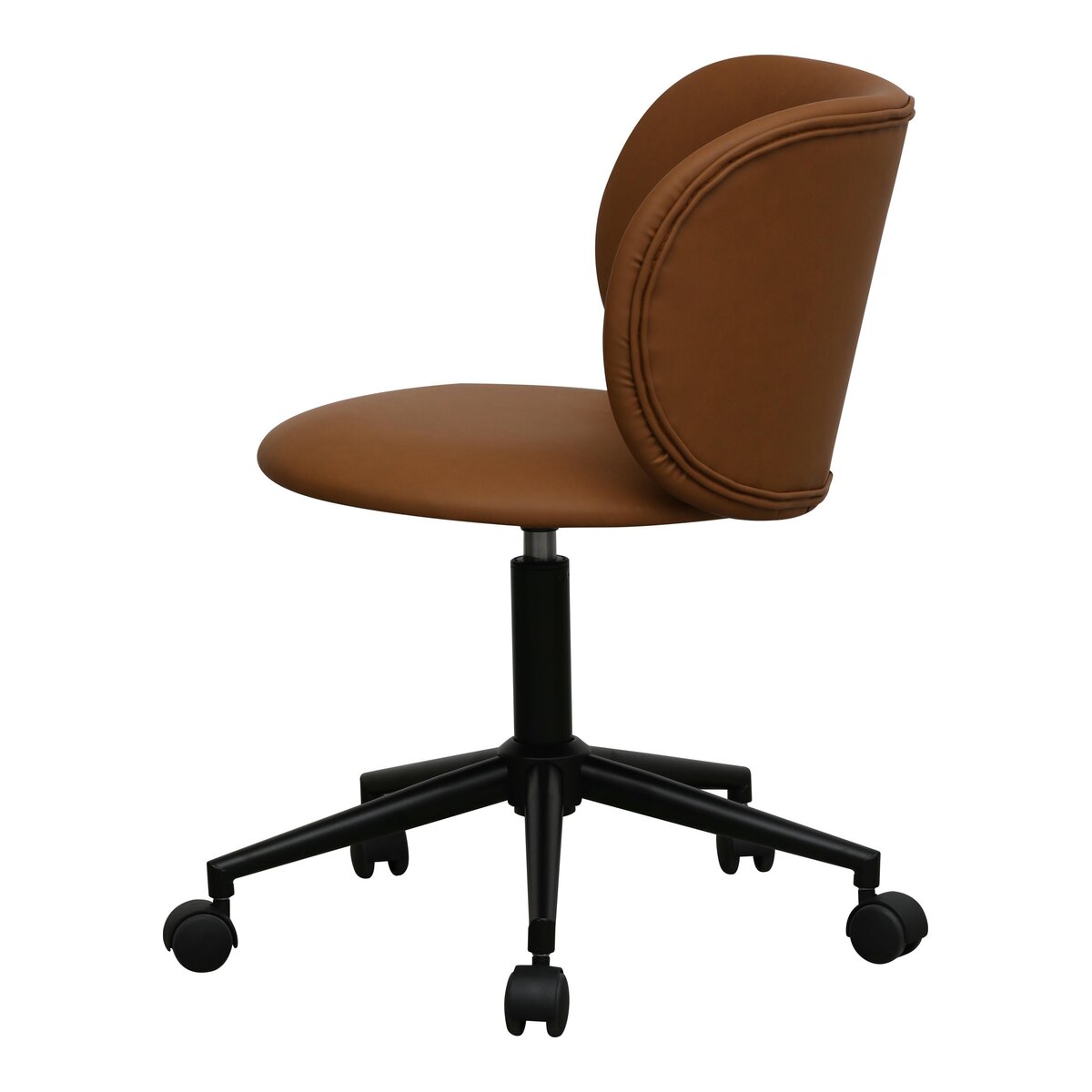 Bürostuhl Oboa aus Kunstleder - Drehbar, Höhenverstellbar, Neigbar, Hellbraun