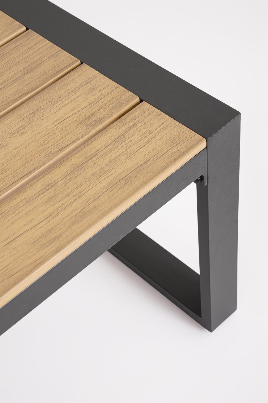 Garten-Set Leandro 4er Gruppe, Anthrazit / Beige