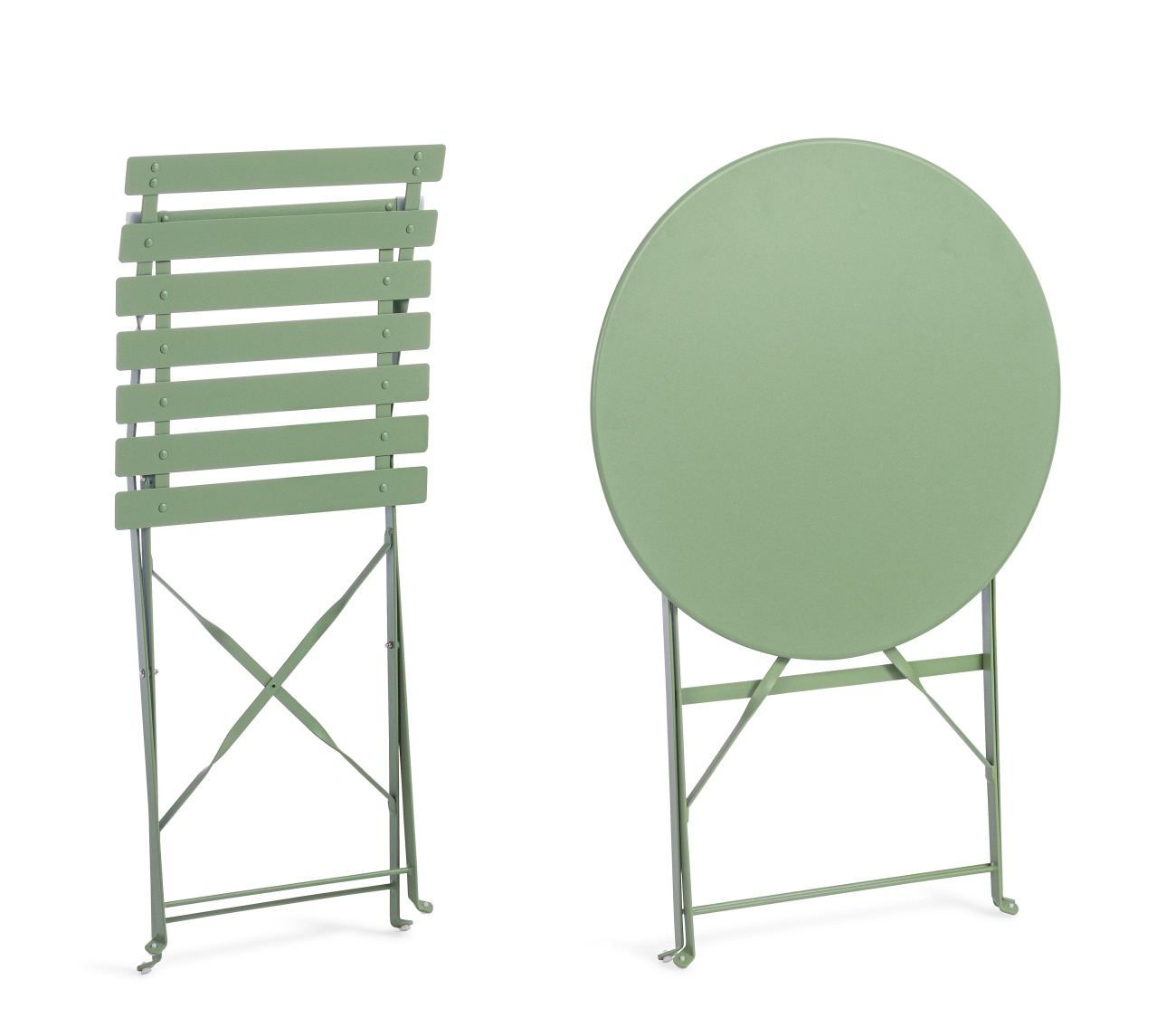 Garten-Set Austin, Stühle & Tisch, Grün