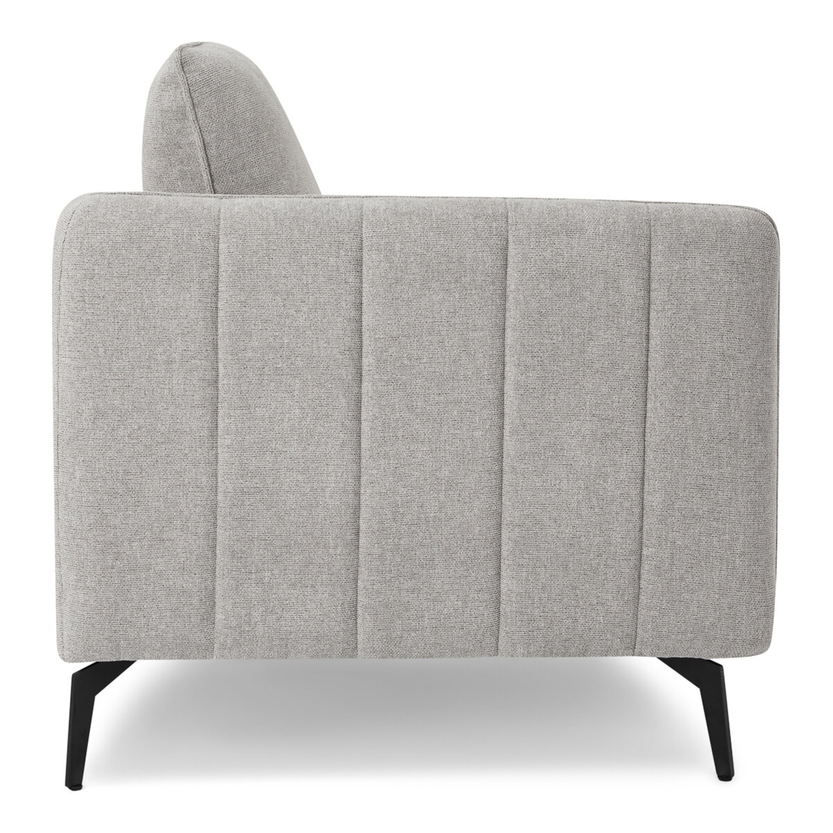 2-Sitzer Sofa Alenes Stoff Hellgrau - mit Taschenfederkern & weicher Polsterung