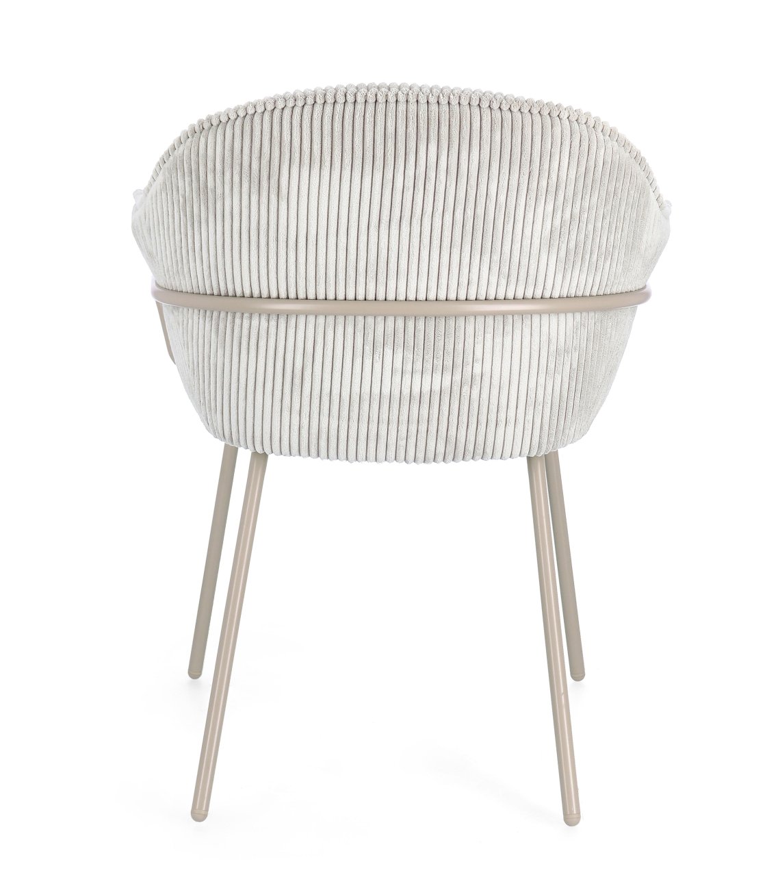 Esszimmerstuhl Cassidy 2er-Set mit Armlehne, Taupe / Hellgrau