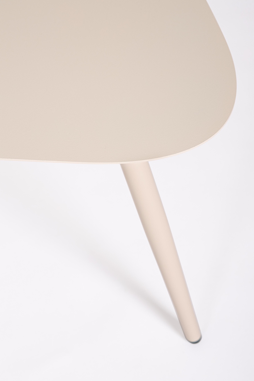 Gartencouchtisch Yvonne 2er-Set aus Metall, Champagner