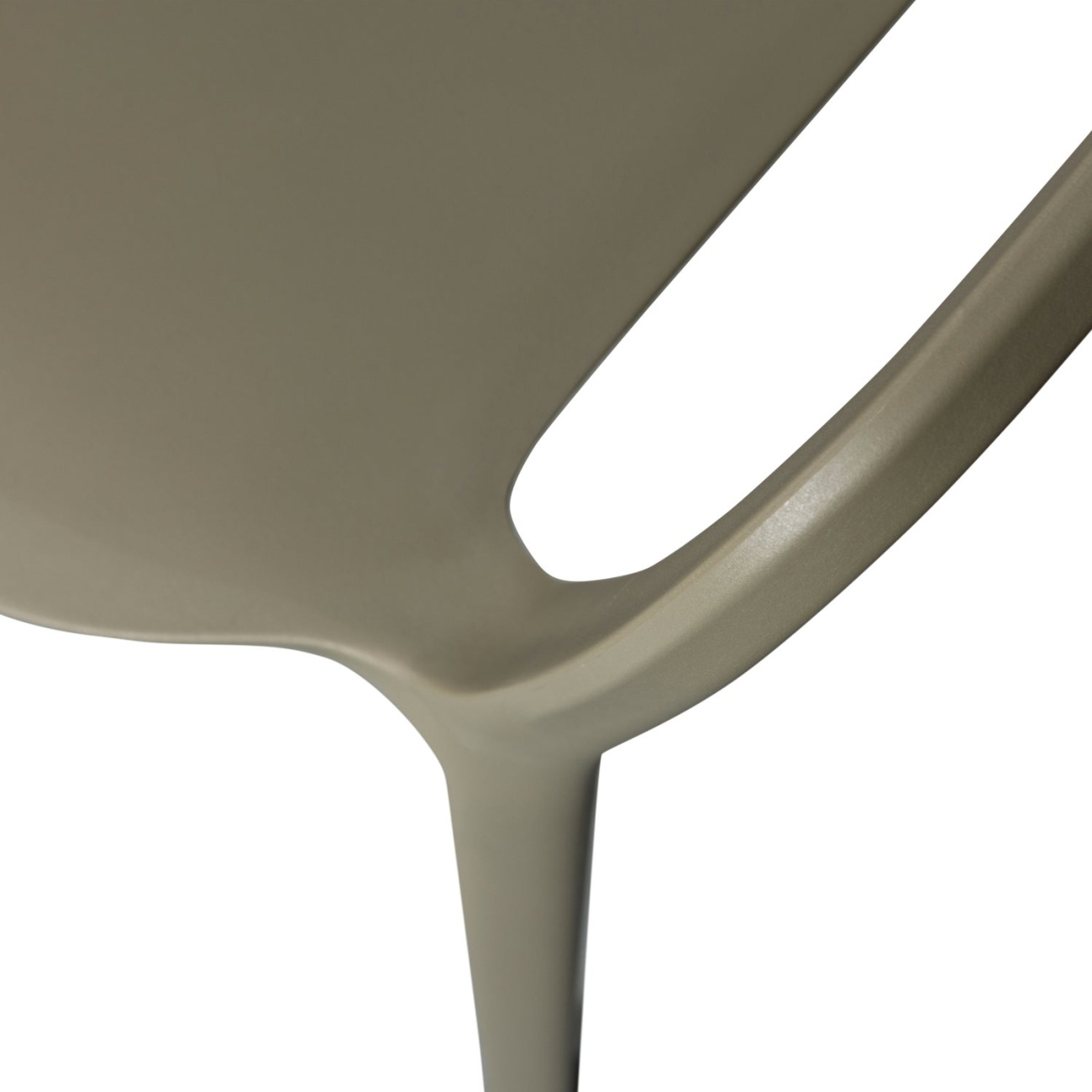 Stapelstuhl Bent aus Kunststoff, Grün