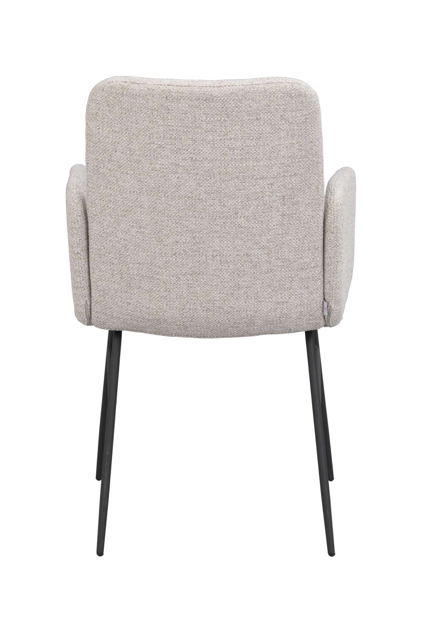 Stuhl Conklin 2er Set mit Armlehne, Hellbeige – überzeugt mit zeitlosem Stil.