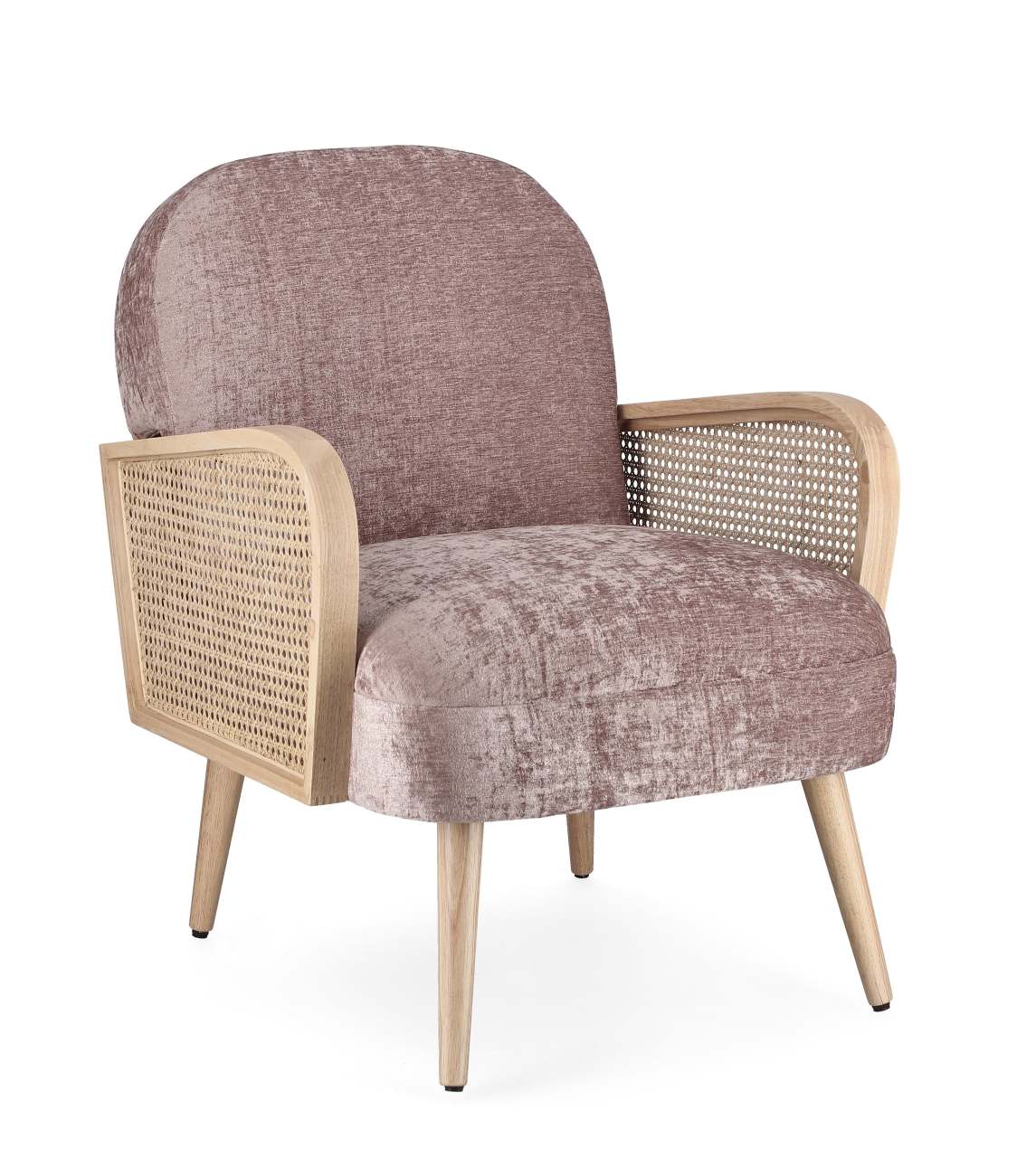 Sessel Dalida aus Stoff, Altrosa Sessel Dalida aus Stoff, Altrosa
