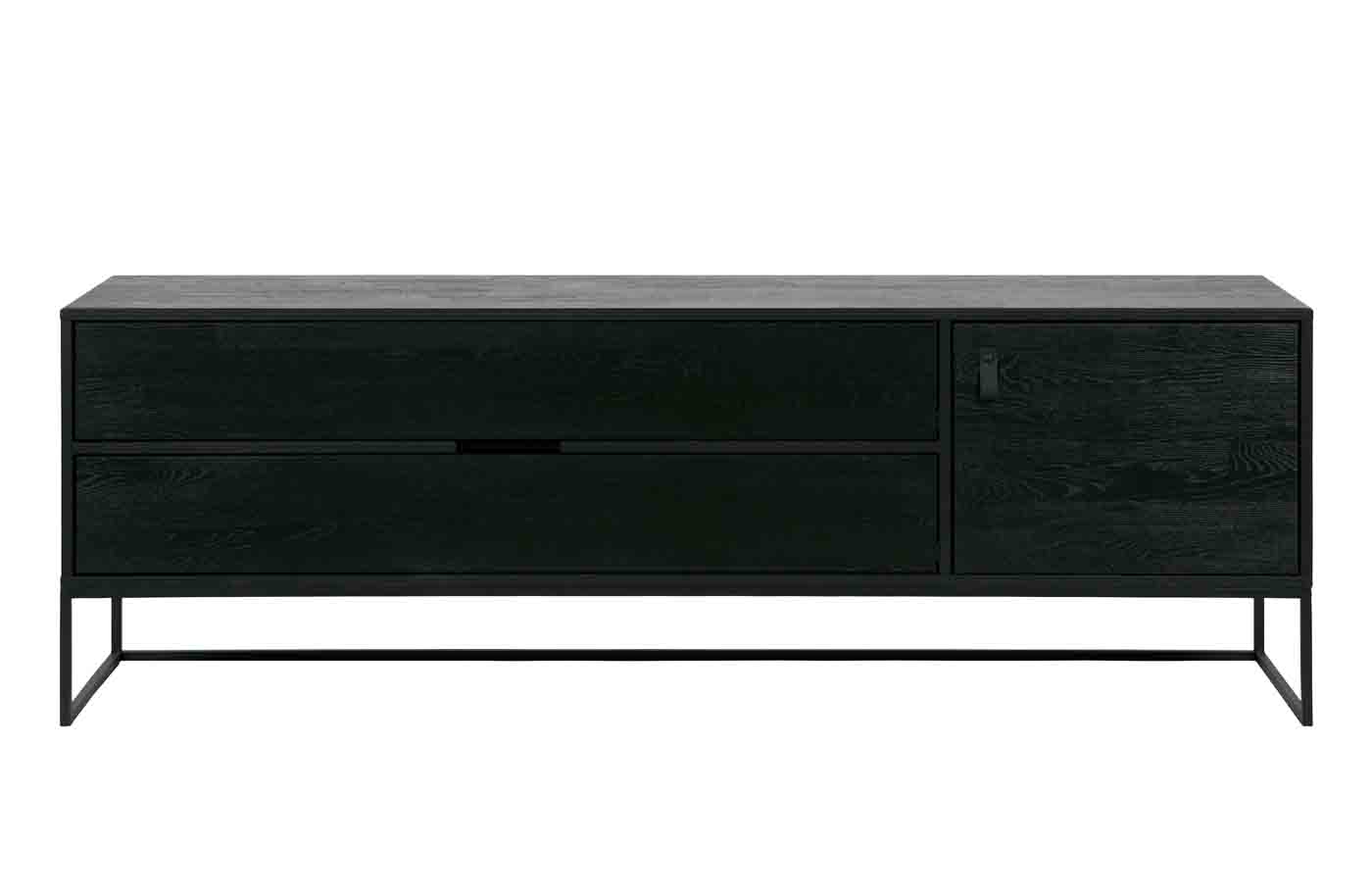 TV Board Silas, Eiche Schwarz