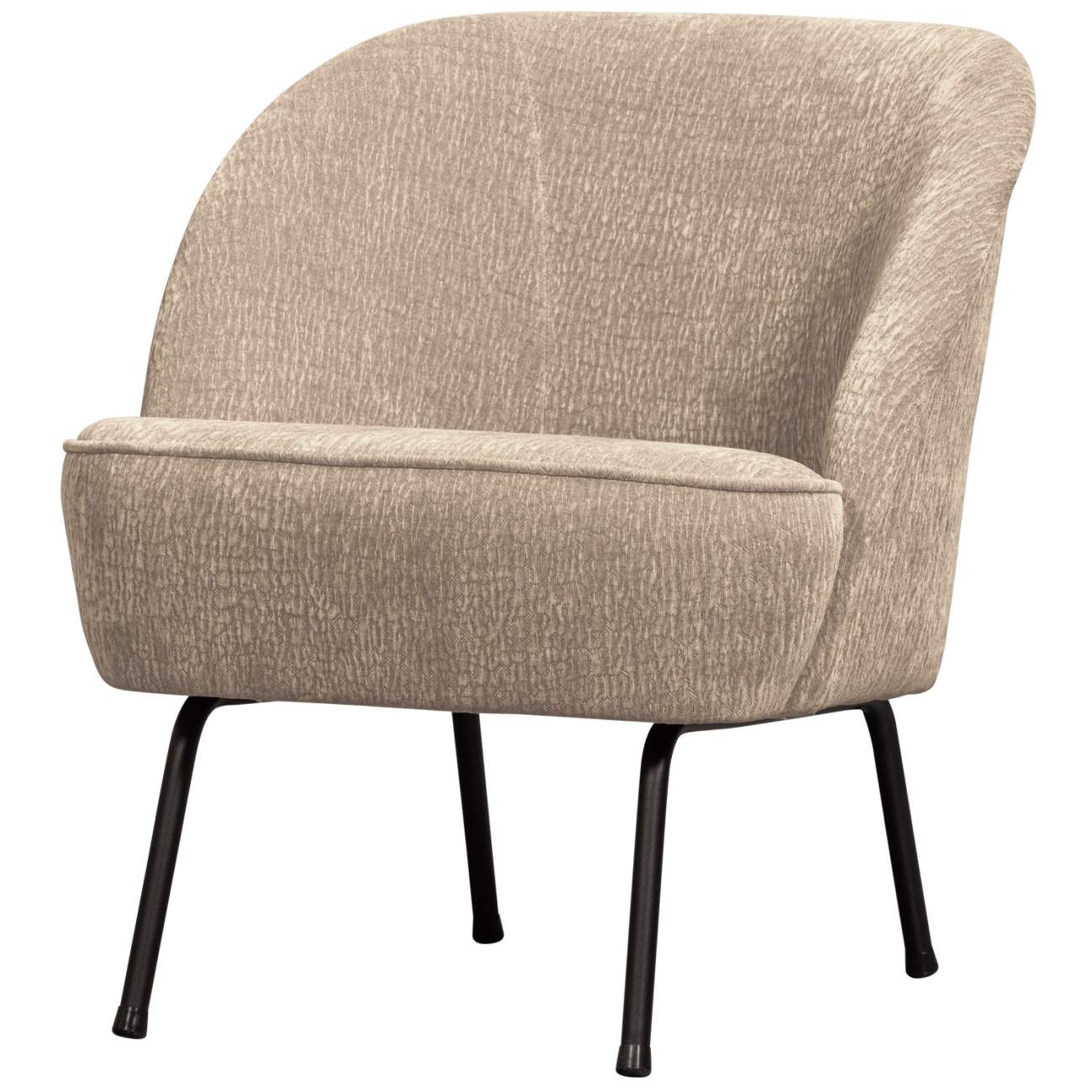 Sessel Vogue aus Chenille-Stoff, Sand Sessel Vogue aus Chenille-Stoff, Sand
