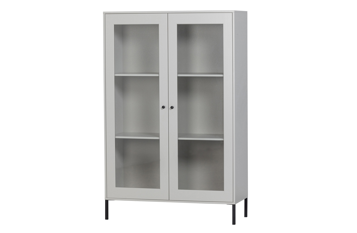 Vitrine Xam aus Kiefernholz, Grau